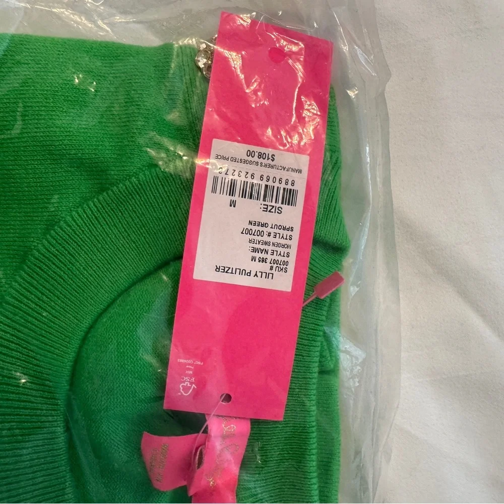 Lilly Pulitzer Vibrant Green Knit Top - Picture 7 of 7
